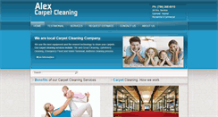 Desktop Screenshot of carpetcleaningalex.com
